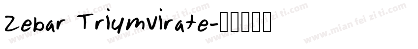 Zebar Triumvirate字体转换